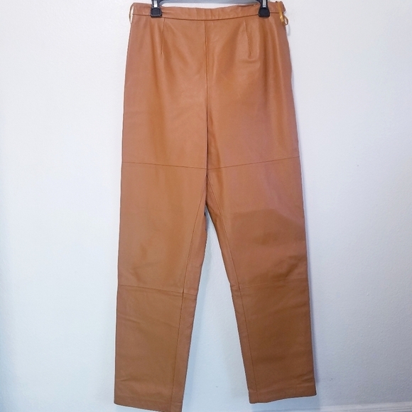 100% Leather Pants‎ , Color Tan - Picture 2 of 9